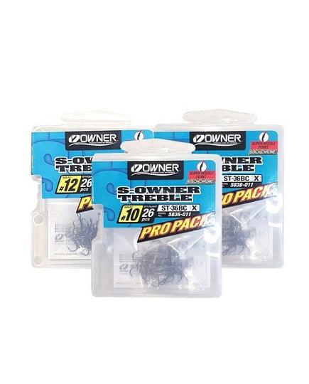 Owner ST-36BC Pro Pack Trebles - tackleaddiction.com.au