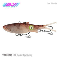 Samaki Vibelicious 70mm Fork Tail Lipless Vibration Soft Bait - tackleaddiction.com.au