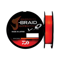 DAIWA J-Braid Expedition X8 Braid Orange - tackleaddiction.com.au