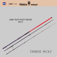 Timber Wolf Red Nano 13" 3 piece 10-20kg Surf Spinning Rod