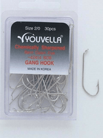 Youvella Open Eye Ganged hooks 30pcs