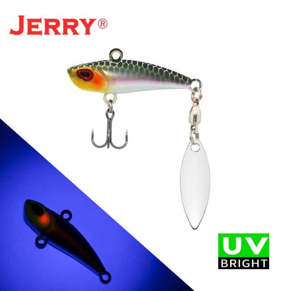 JERRY Reaper 38mm 16g Blade Vibe Lure with tail Spinner