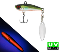 JERRY Reaper 34mm 11g Blade Vibe Lure with tail Spinner - tackleaddiction.com.au