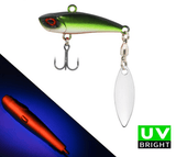 JERRY Reaper 34mm 11g Blade Vibe Lure with tail Spinner - tackleaddiction.com.au